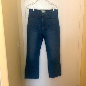 Madewell Cali Demi Boot Jeans, Size 30